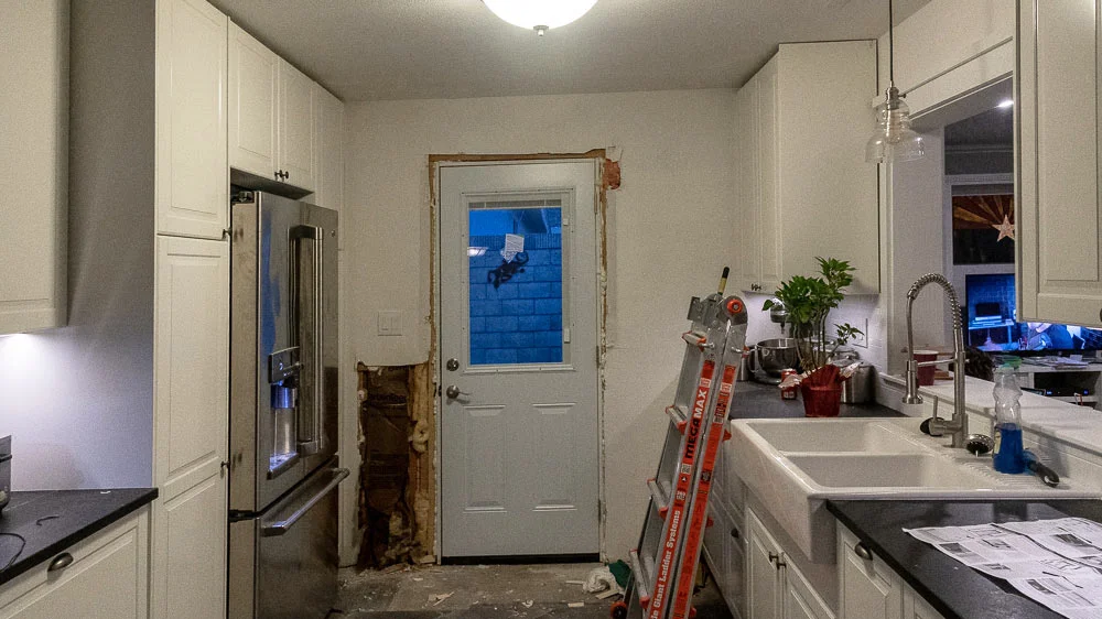 A brand-new kitchen door!