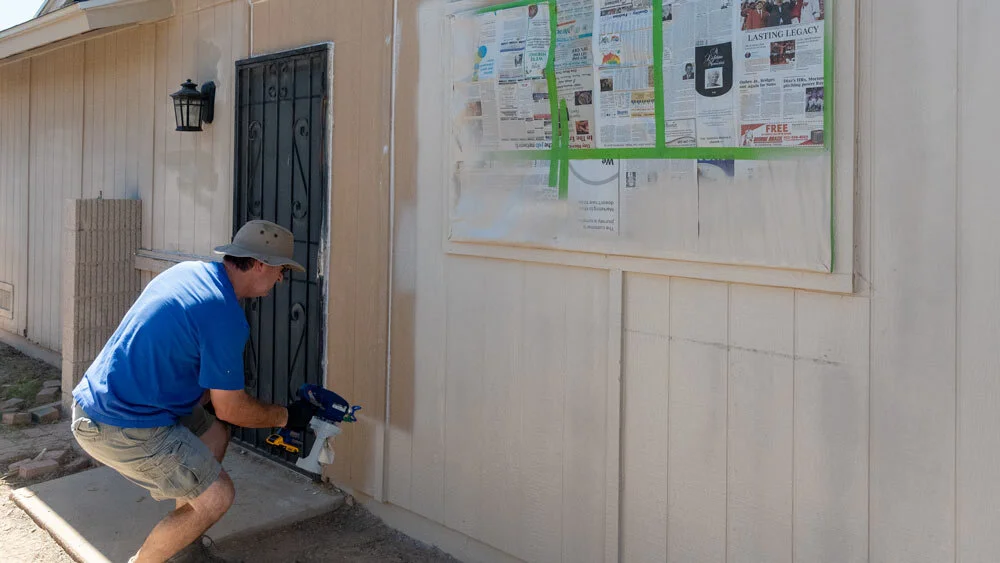 The Graco Cordless Airless Handheld Paint Sprayer in action