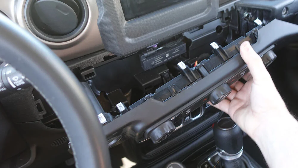 Cracking into the dash