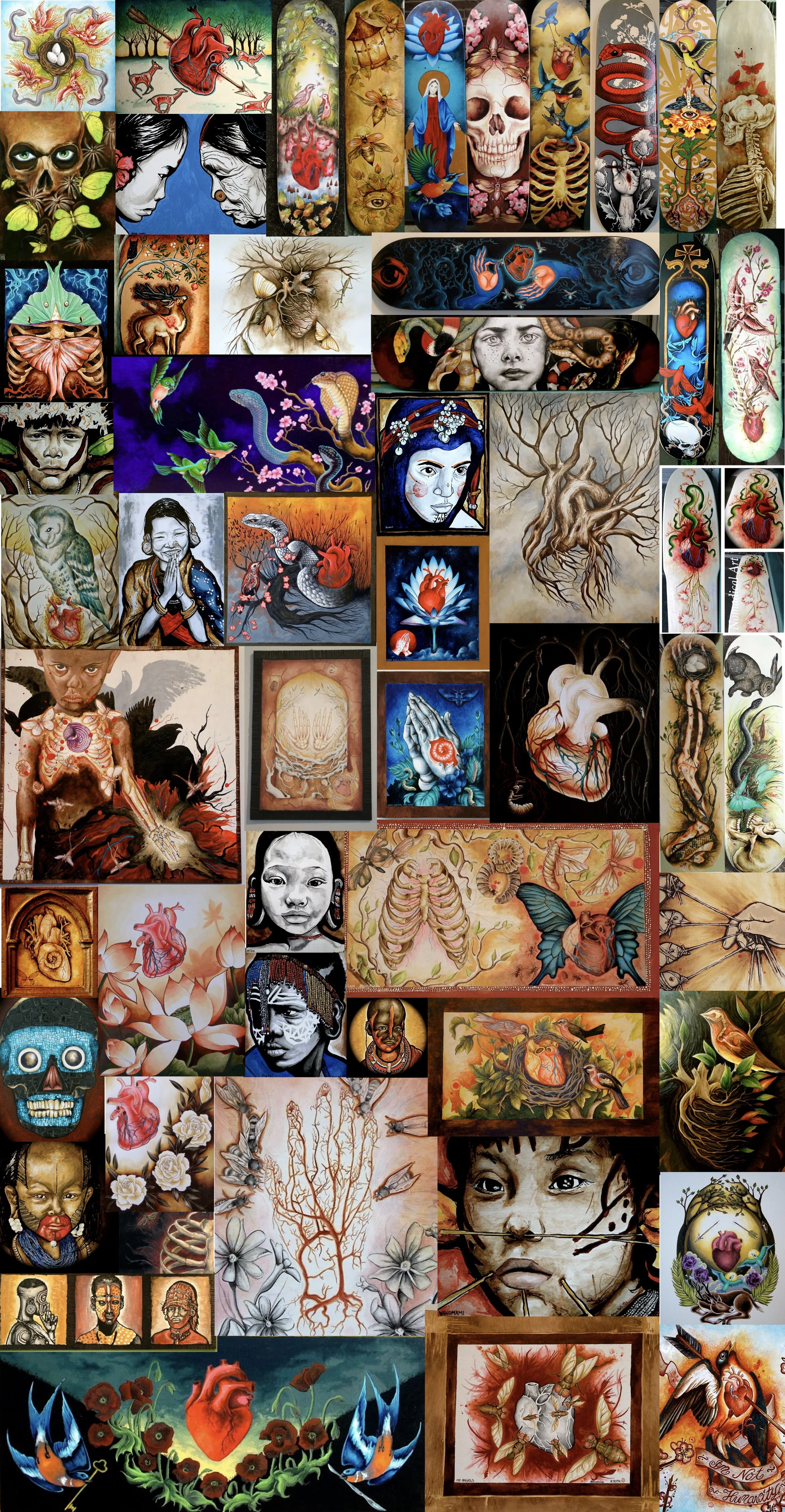 Early Paintings by Nomadical Art 2001-2012