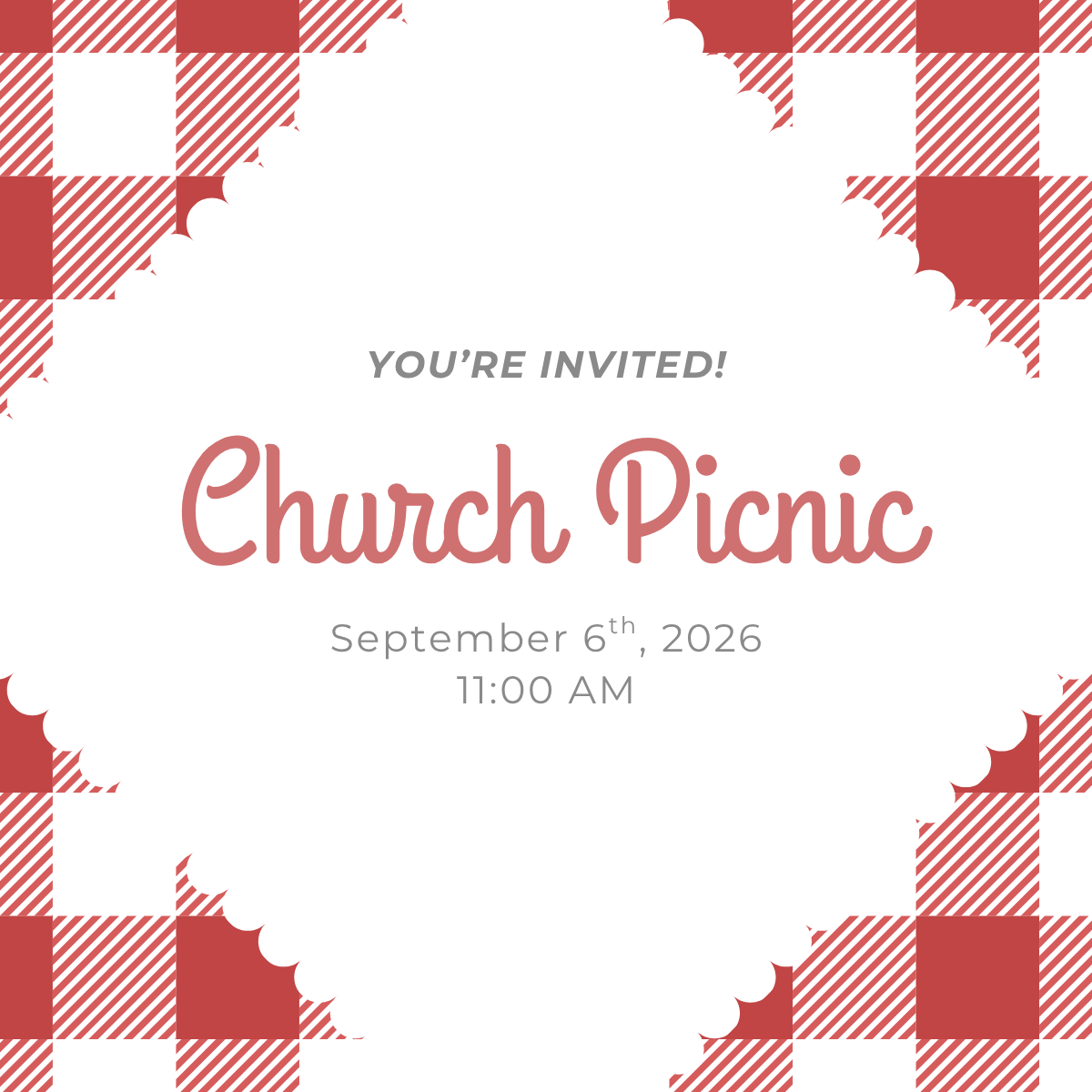 Sunday Service Schedule