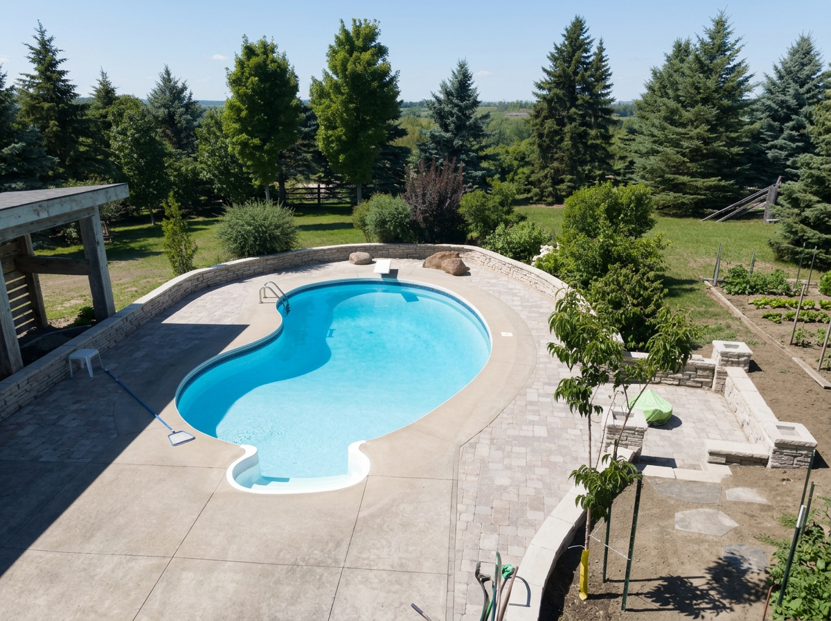 Pool hardscape renovation 2017