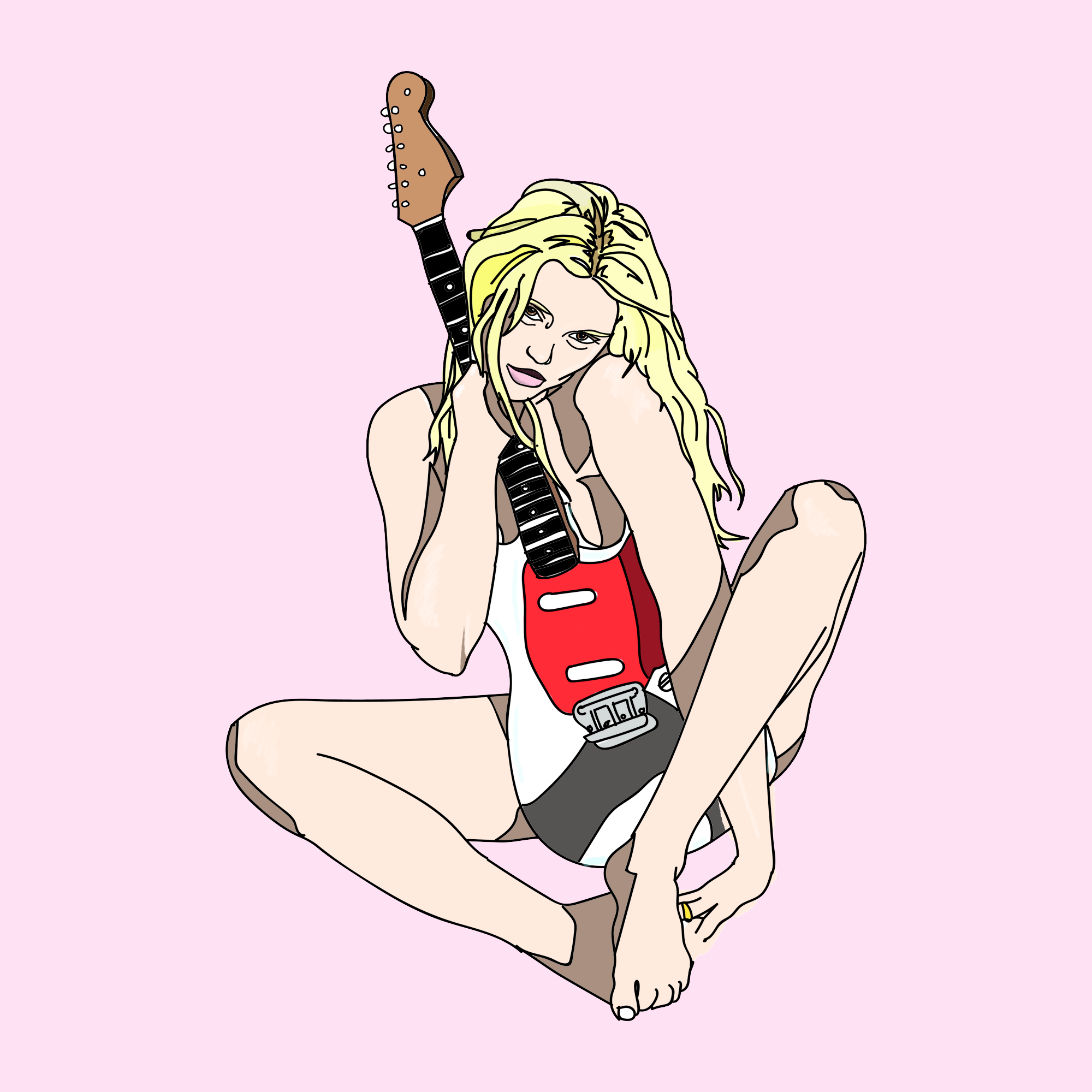 Sky Ferreira Playboy Shoot 2016: Adobe Illustrator Practice