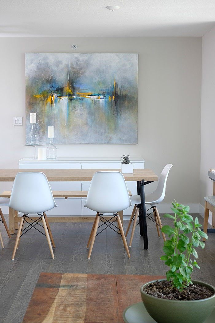 Donna Giraud Art installed in a Olympic Village Home