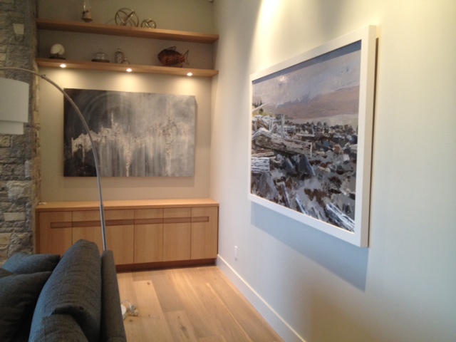 Donna Giraud Art installed in a Vancouver home