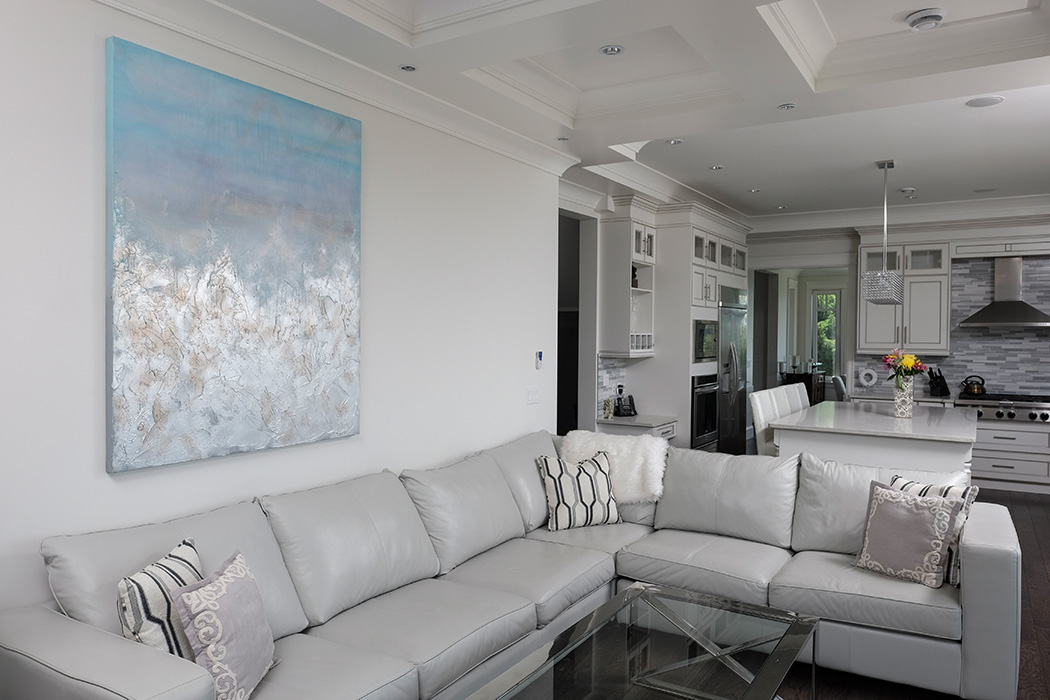 Donna Giraud Art installed in North Vancouver Home