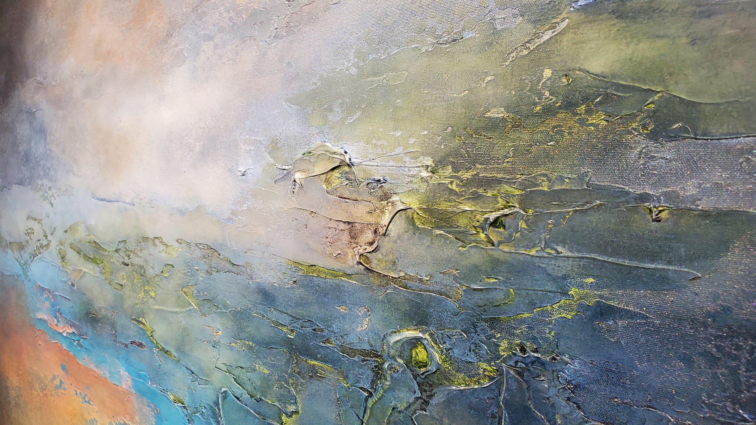  Painting #7 Leap- Vancouver abstract painter, Donna Giraud has eleven new available artworks for sale in her 2020 solo art exhibition titled, Lost and Found. Her large scale, abstract, textural artworks are perfect for any interior design aesthetic 