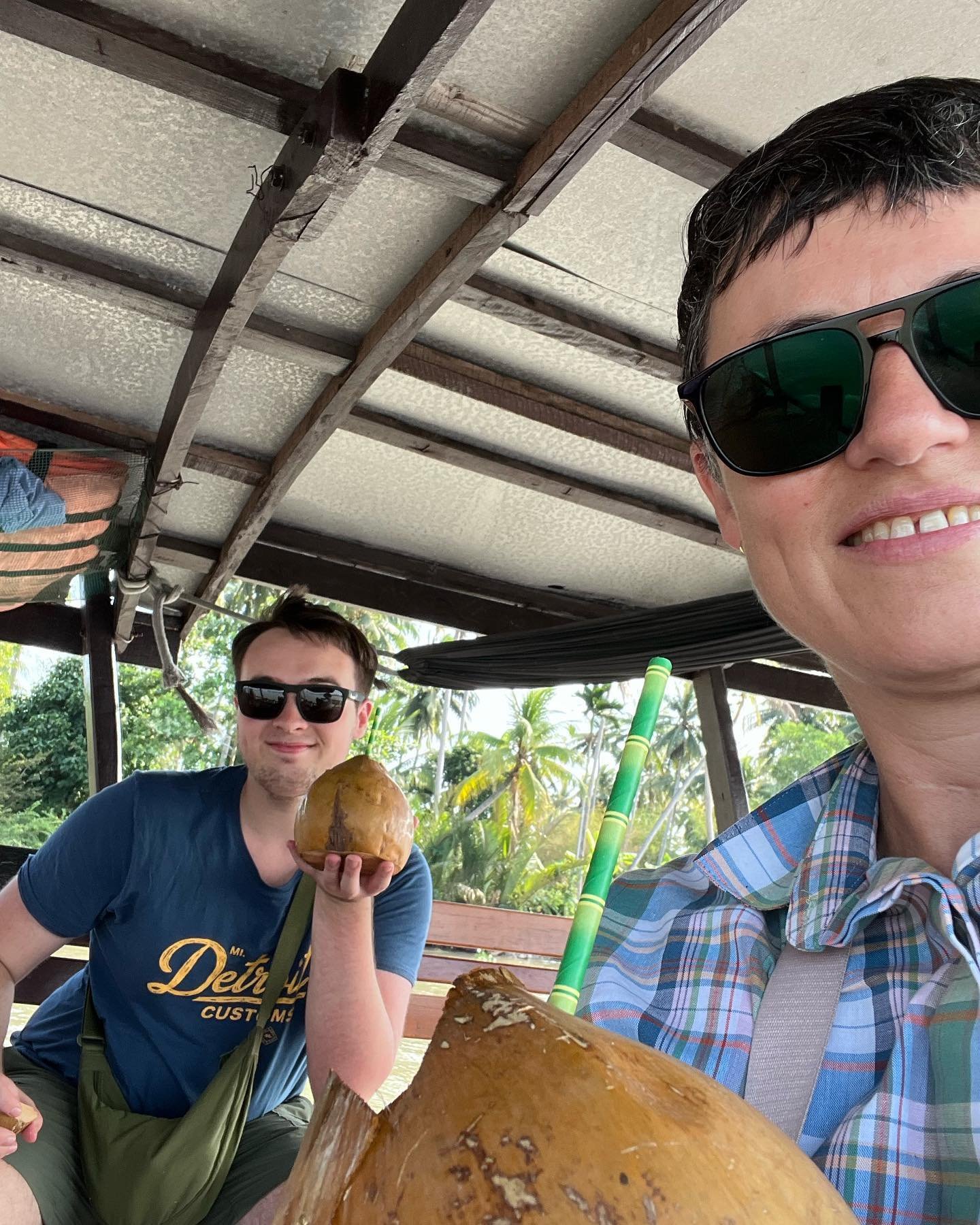 Boating on the Mekong and other fun transportation, greetings from Ho Chi Minh.