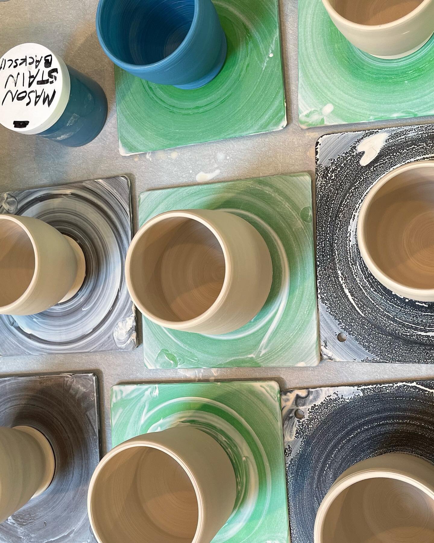 Working on #mugs today for the Art &amp; Roses show in Boise on June 4. Hope to see you there! 
@artandrosesboise 
#boisemudworks 
#wip 
#pottery 
#madeinboise