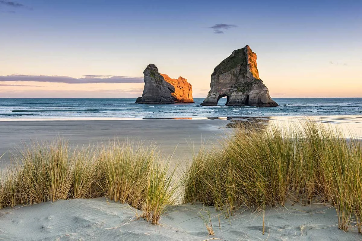 Wharariki Beach, Sunrise