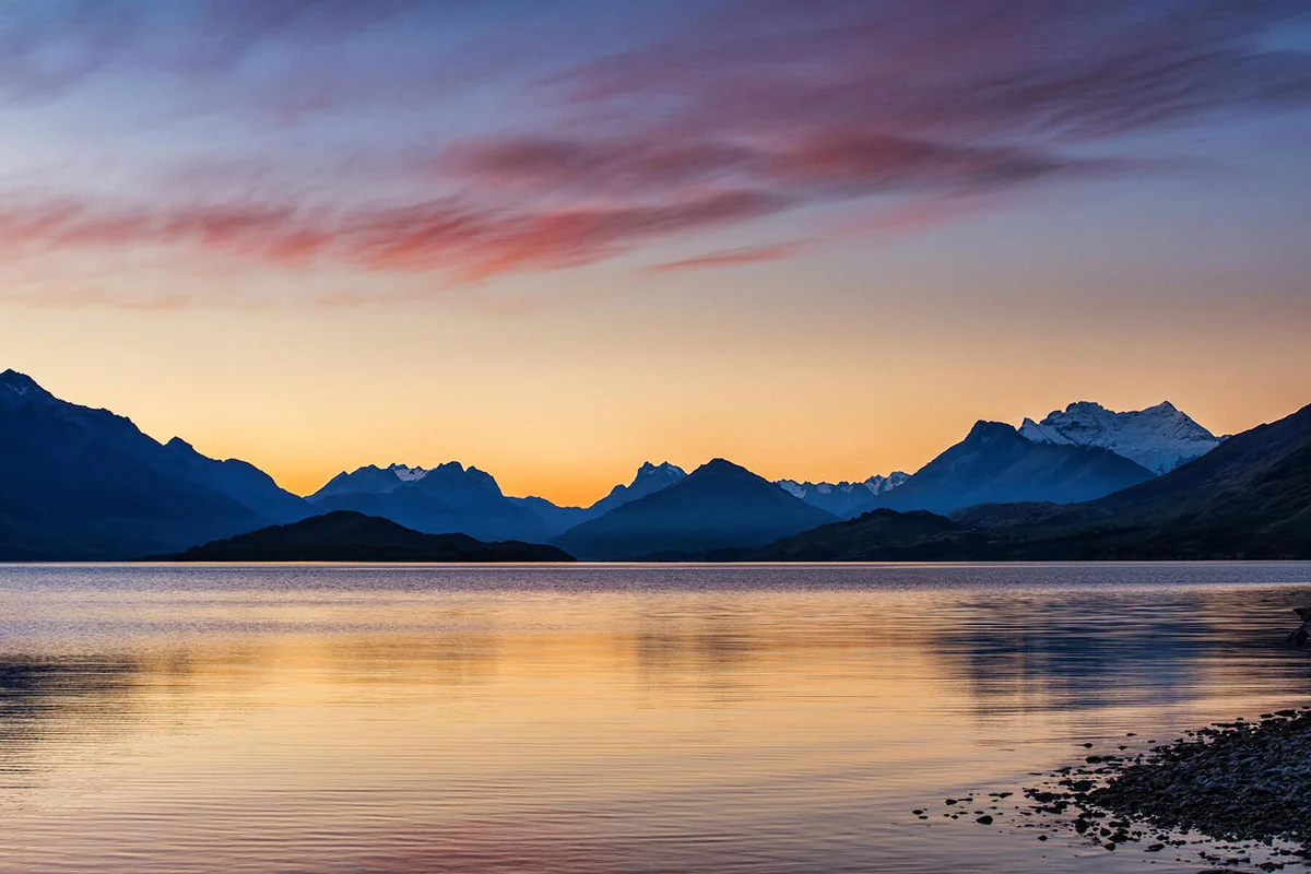 Lake Wakatipu Sunset Pastels