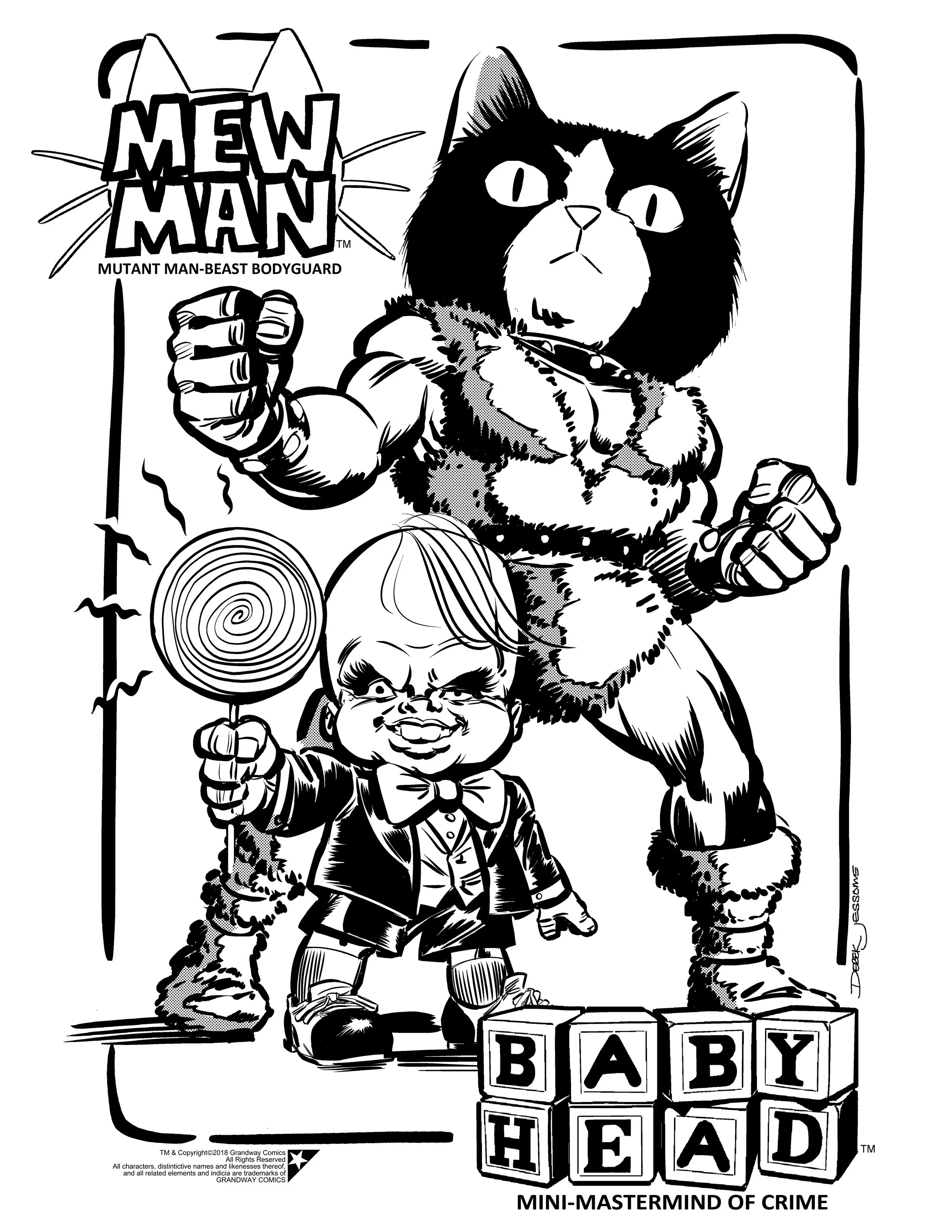 Mew Man &amp; Baby Head