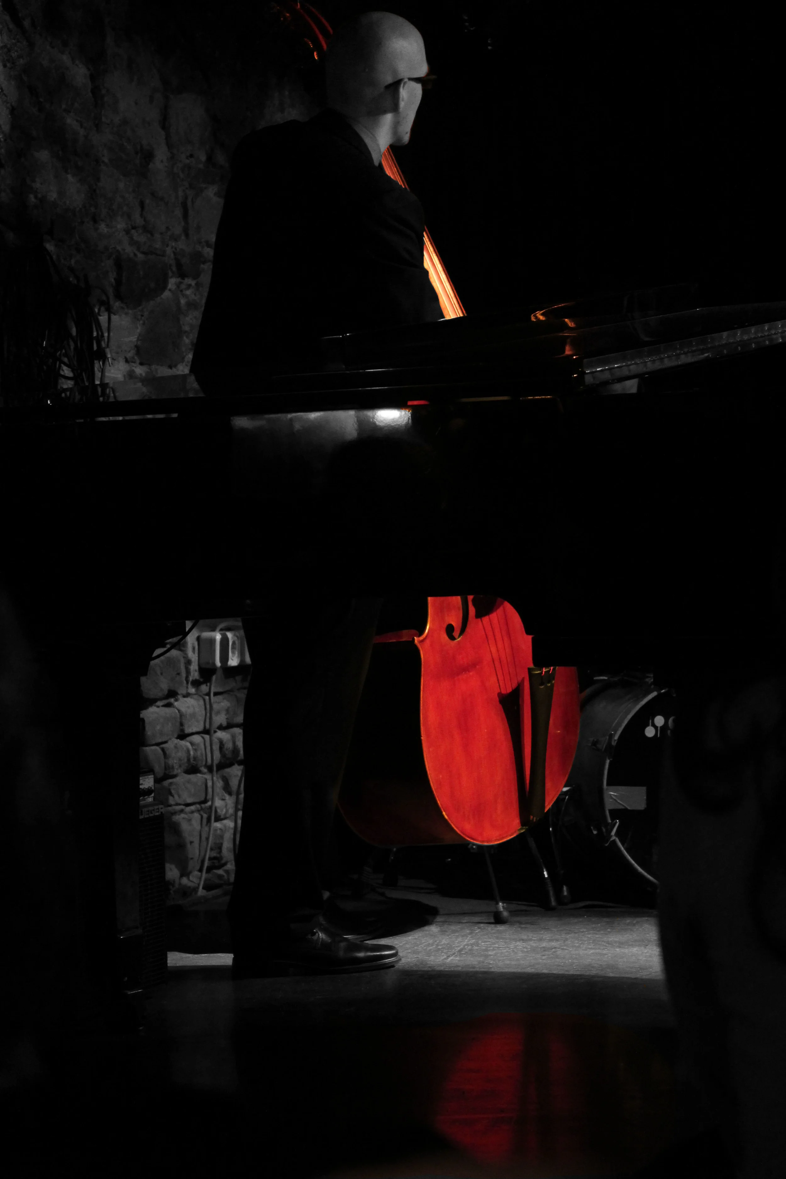 Red Double Bass