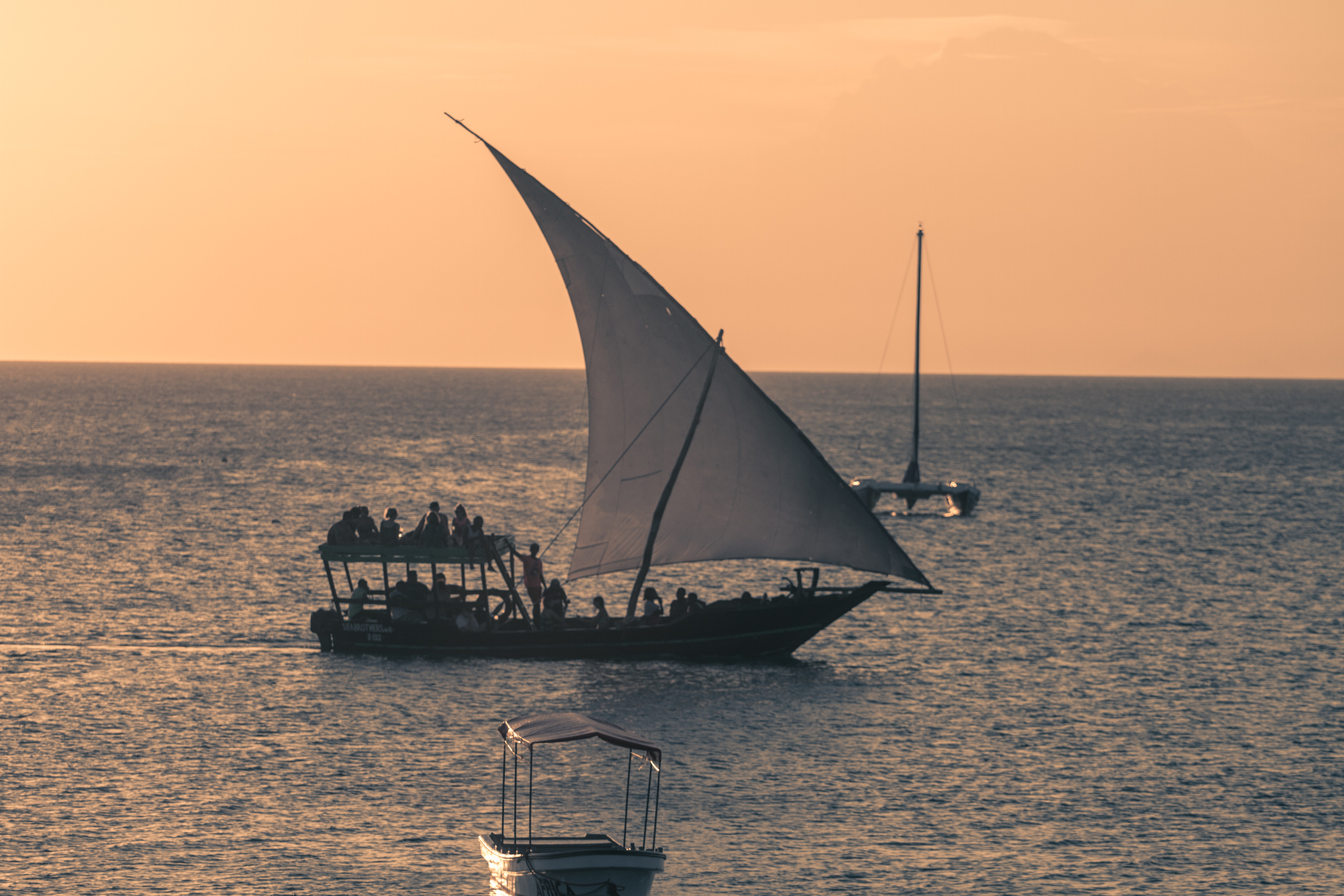 Dhow at Sea, Zanzibar