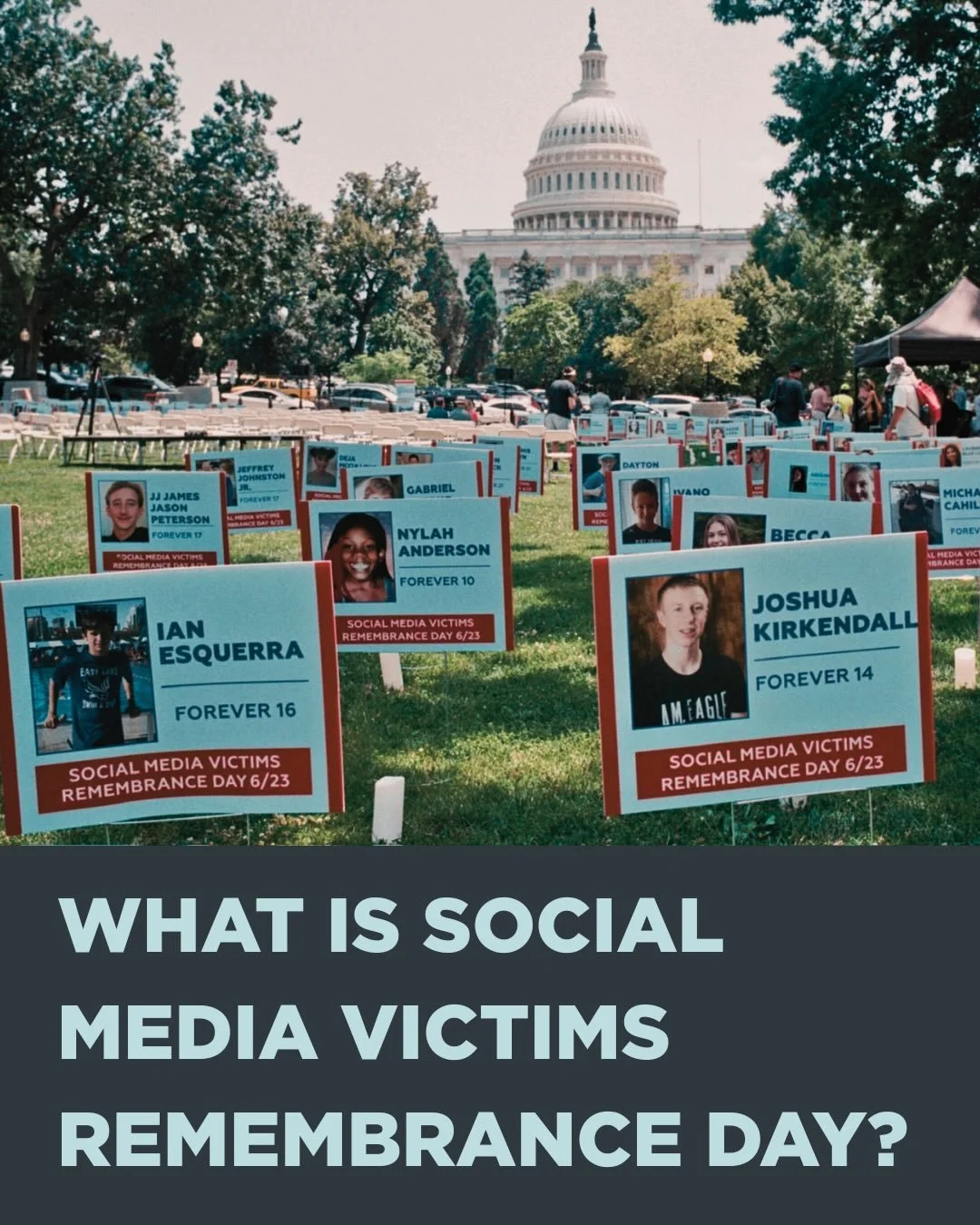 On Tuesday, families gathered in D.C. to honor every child lost to the harms of social media and demand the justice they deserve. We stand with them.

#SMVRD #YourAttentionPlease