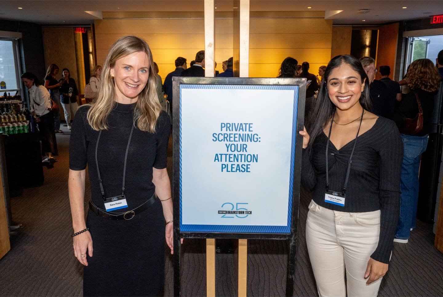 We had an incredible screening of Your Attention Please at @fortunemag Brainstorm Tech, followed by a panel with @over.yondr CEO Graham Dugoni and our very own @saraxrobin and @trishprabhu

What made this event so special was all of the tech founders