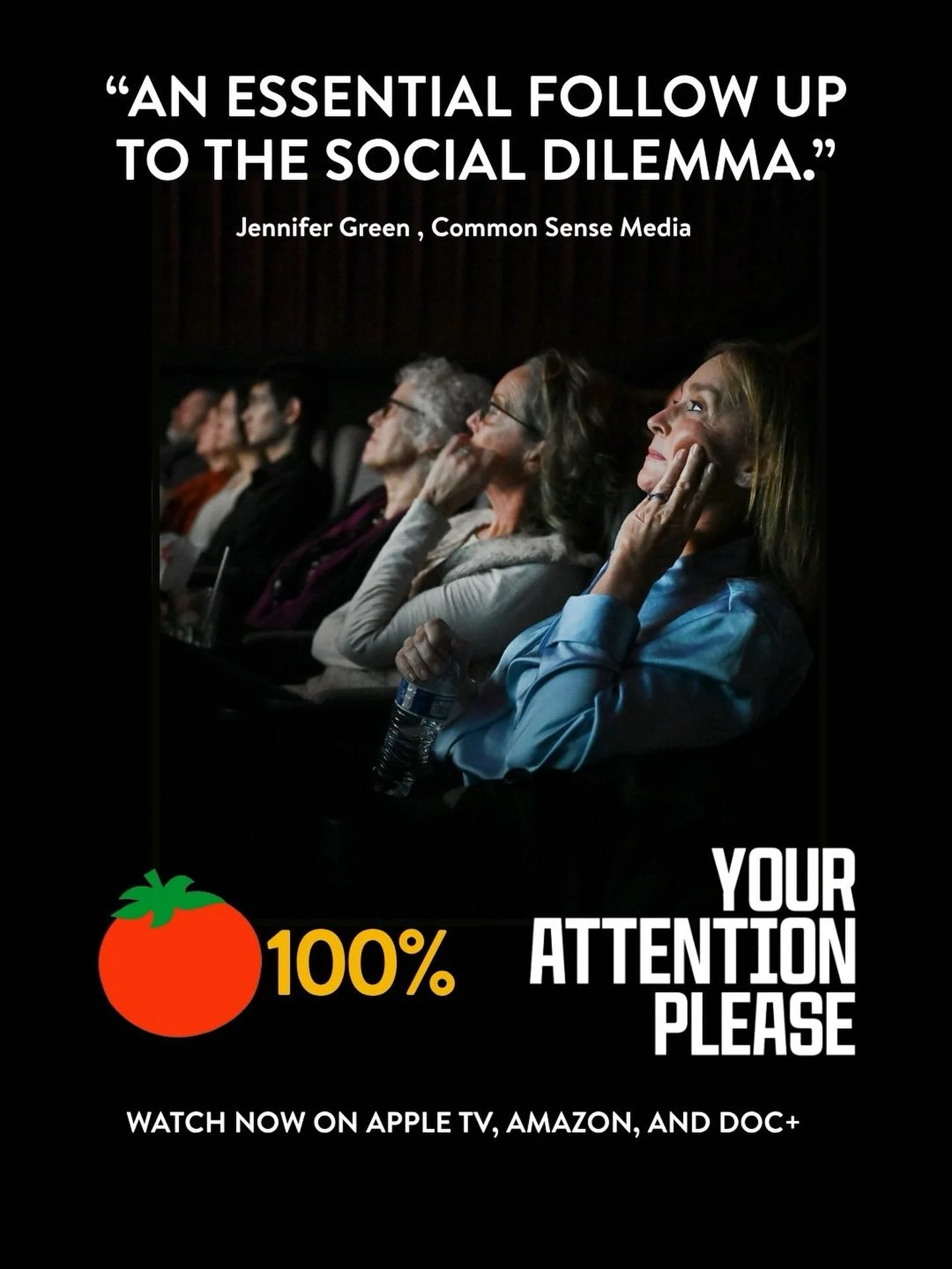&ldquo;Your Attention Please&rdquo; is 100% on Rotten Tomatoes! 🍅 Watch the film and join the conversation taking place right now - in the news, on the big screen, and at home.