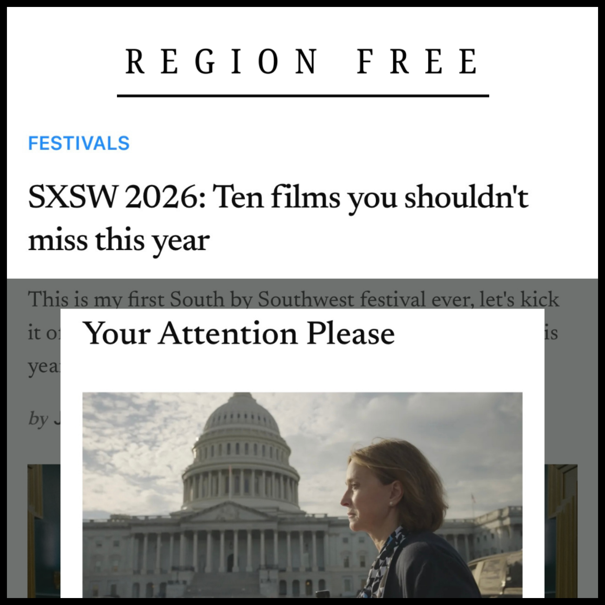 Region Free Curtain Raiser