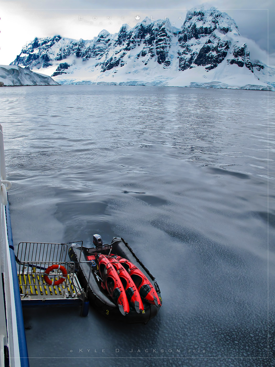Sea ice forming in the Neumayer Channel, Antarctica, 26 Nov 2008.