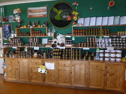 The Tasmanian Honey Company outlet at Perth, Tasmania. Interesting and educational displays with a comprehensive array of hive products