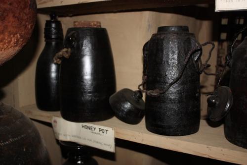 Honey pots inside the Gurung Museum, Ghandruk