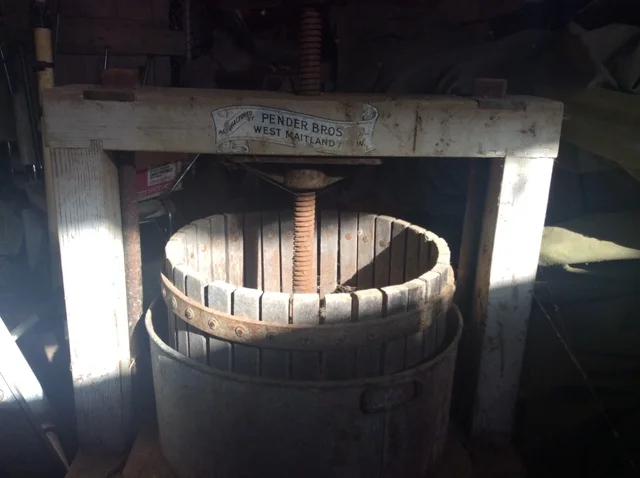 An old Penders Beeswax press, age unknown, found in a shed in Victoria as part of a deceased estate Photo courtesy Terry Carpenter