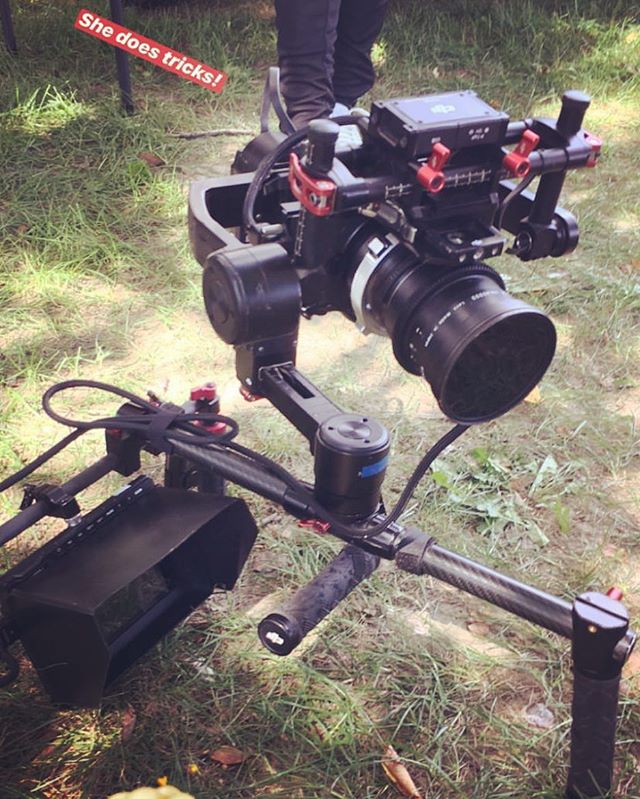 A simple clamp turns your gimbal into a shoulder rig. Photo by @kcshotme