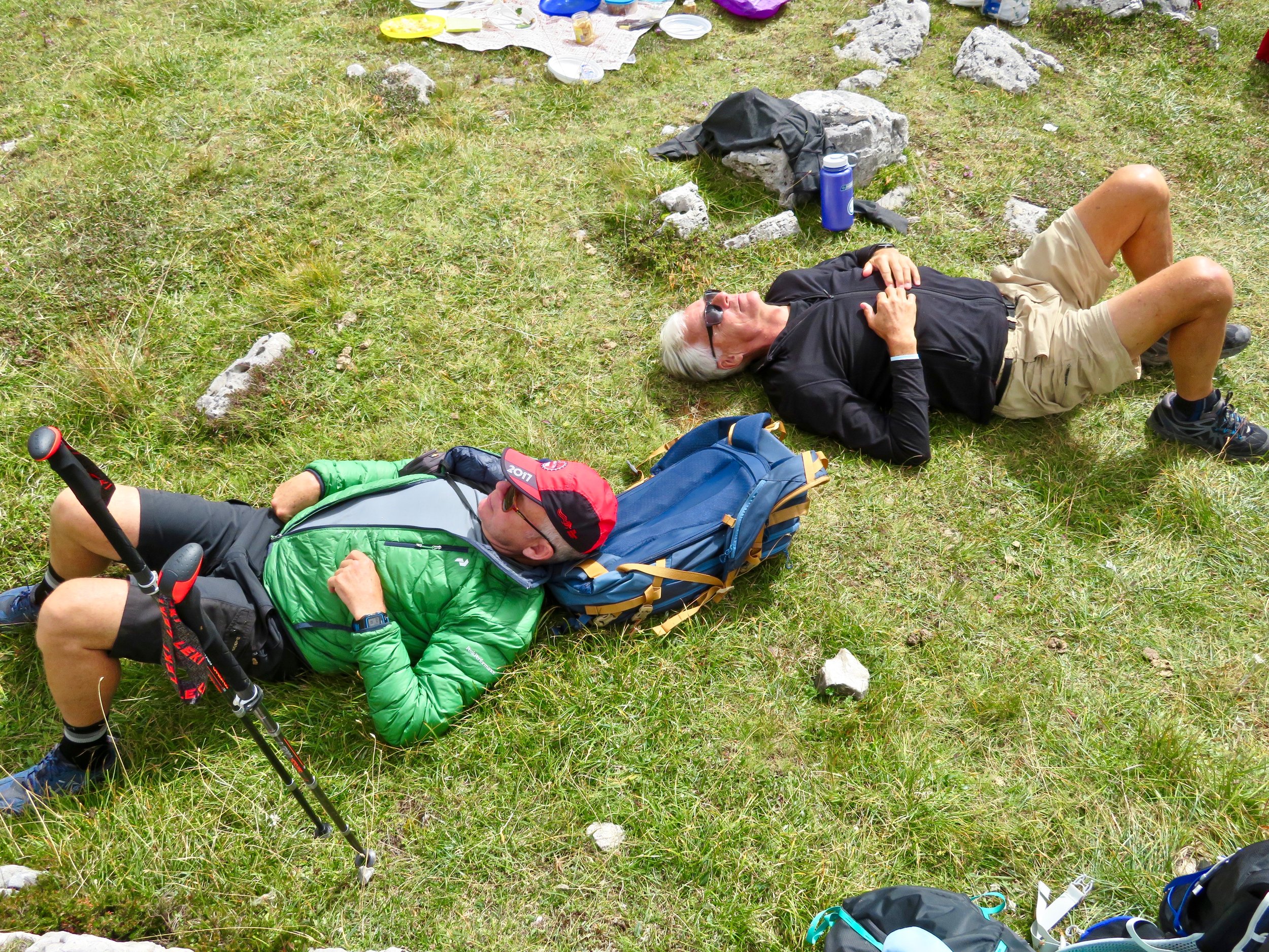 Post-picnic: Boys at rest...