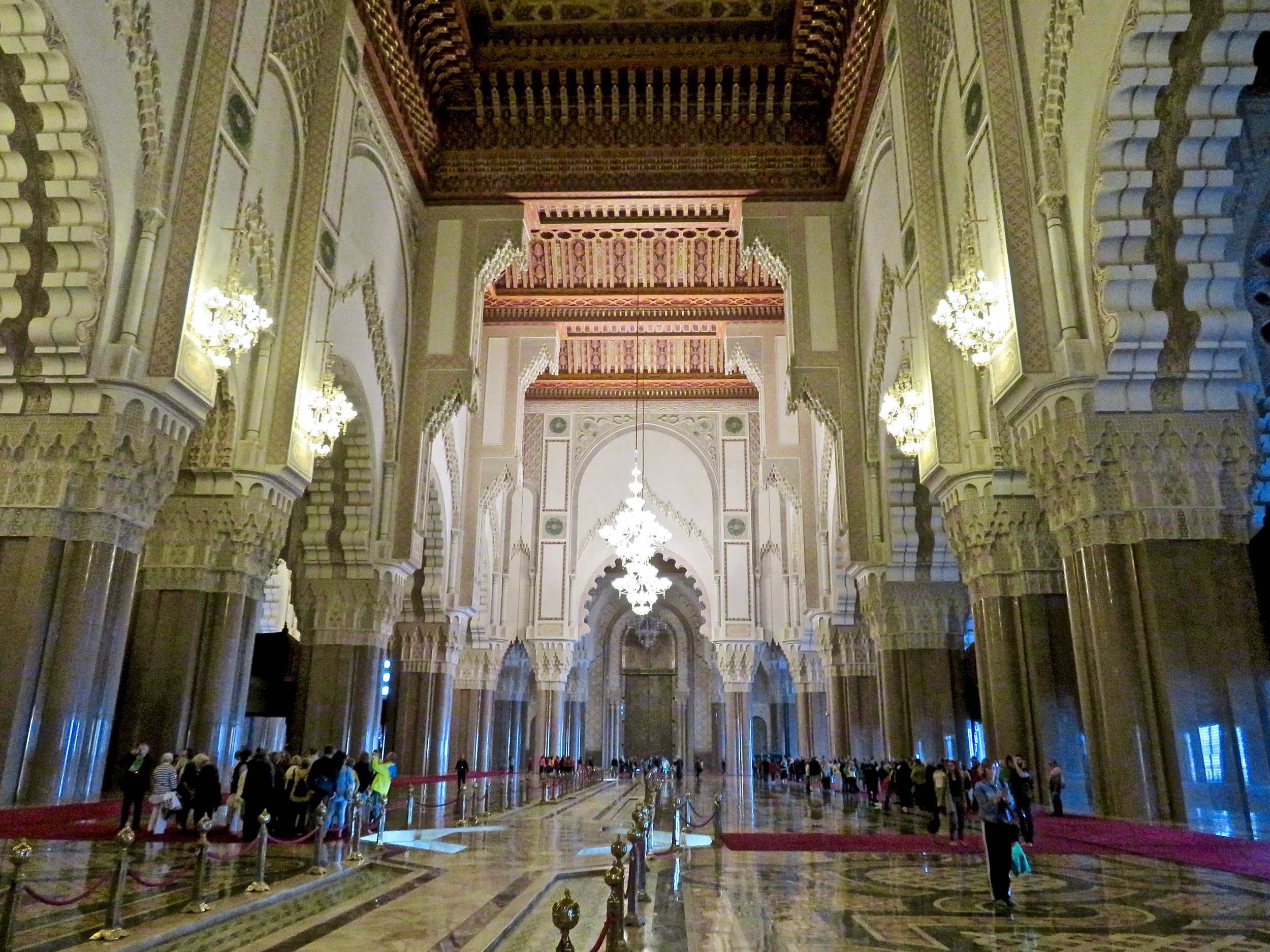 The huge Hassan II Mosque, Casablanca
