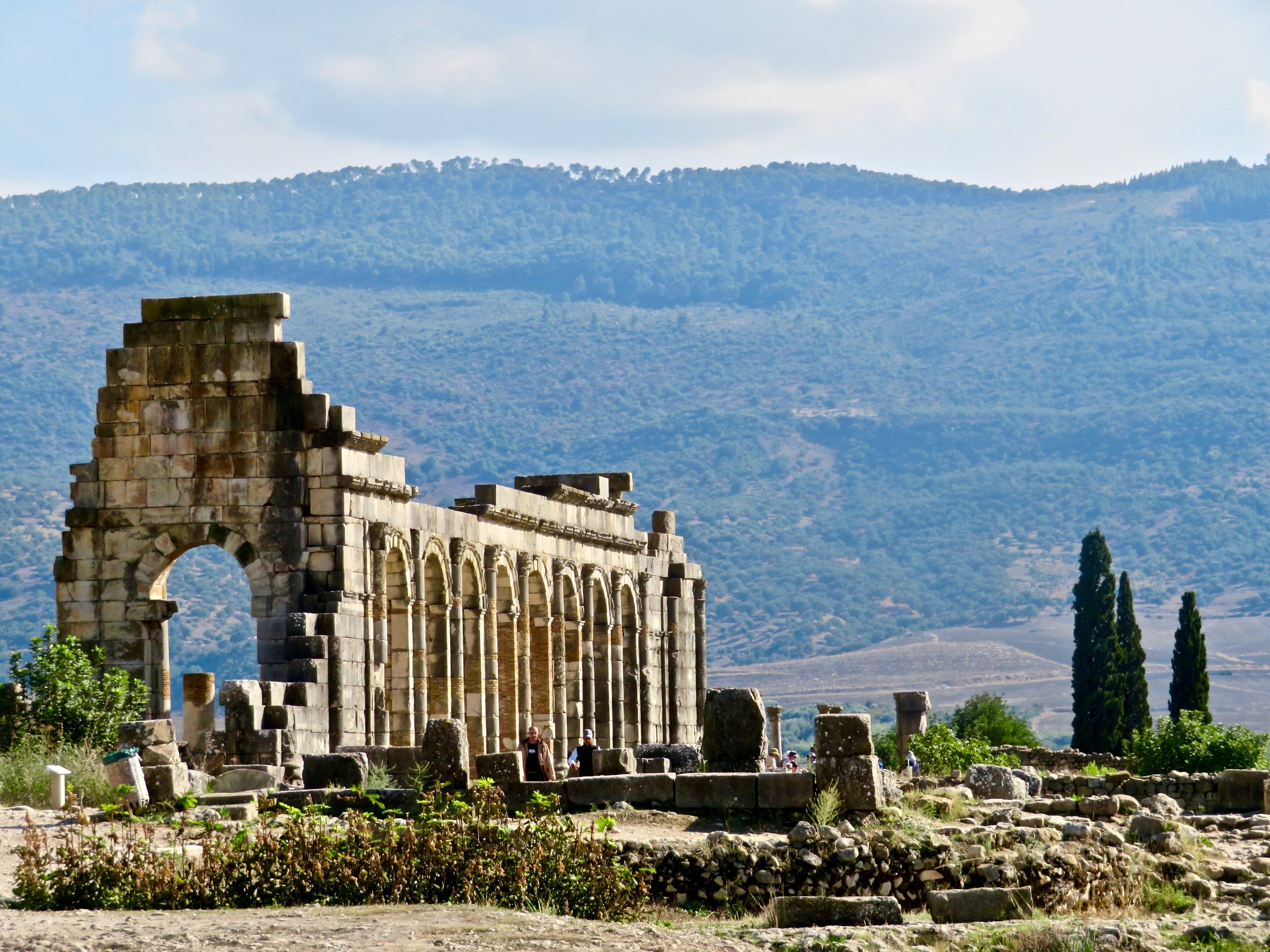 The ancient Roman Ruins of Volubilis