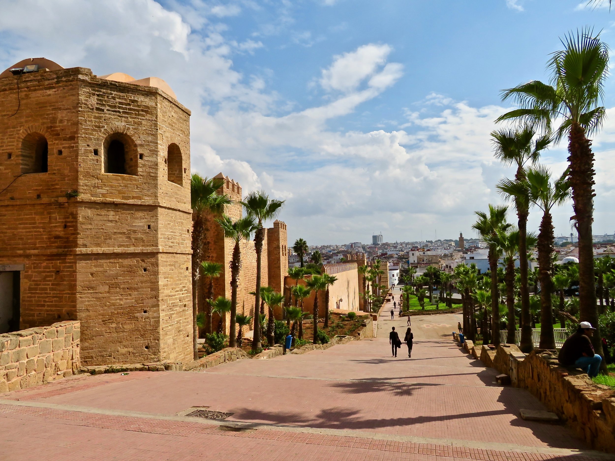The walls of the kasbah, Meknès