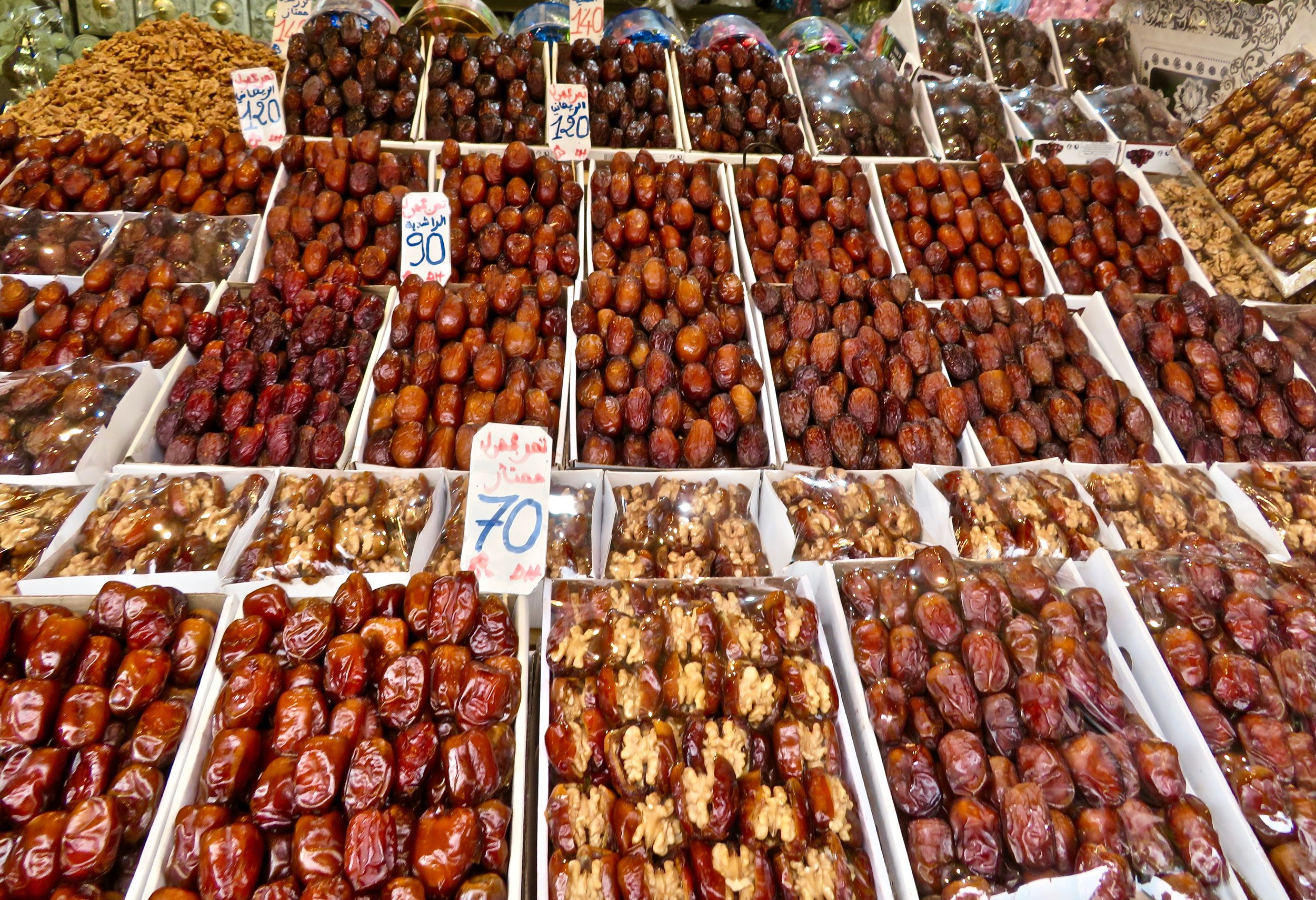 Dates! Fat, juicy dates! Row-upon-row of them!