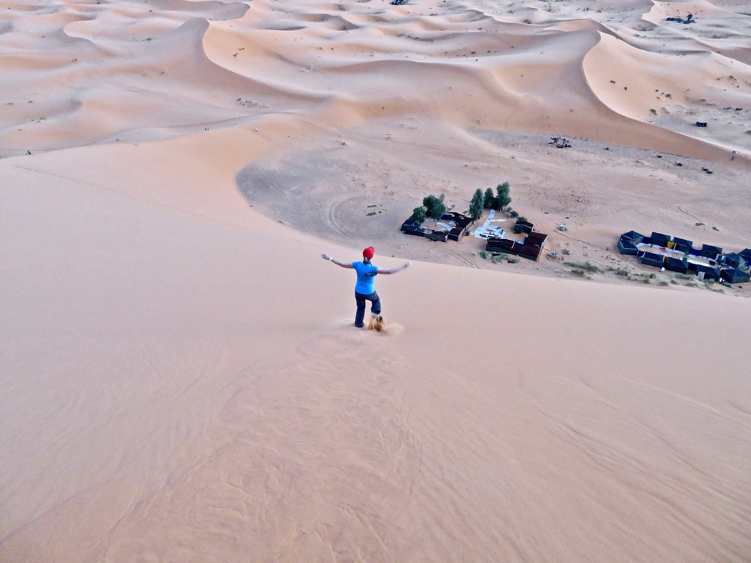 Running down in thigh-high sand? Priceless!