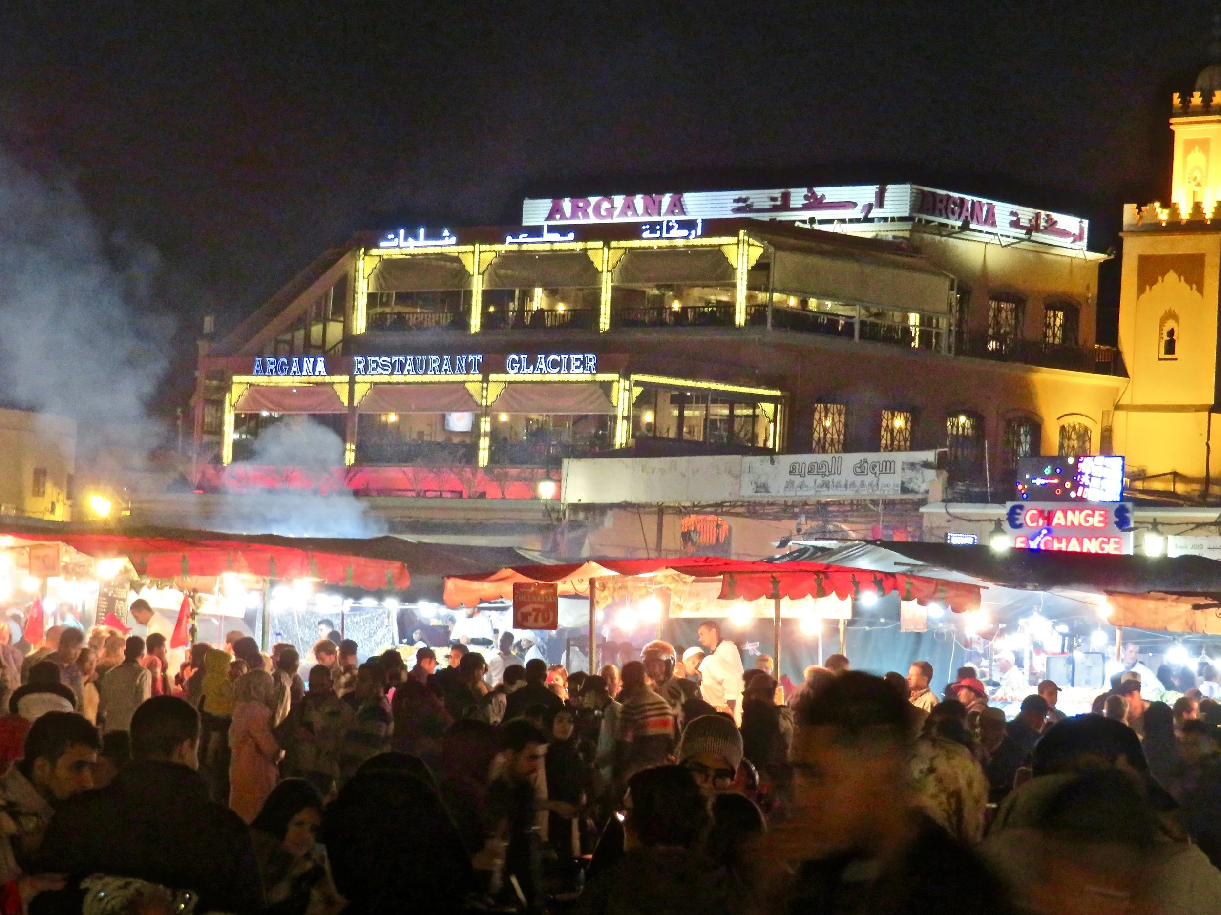 Famous Djemaa el-Fna Square, Marrakech