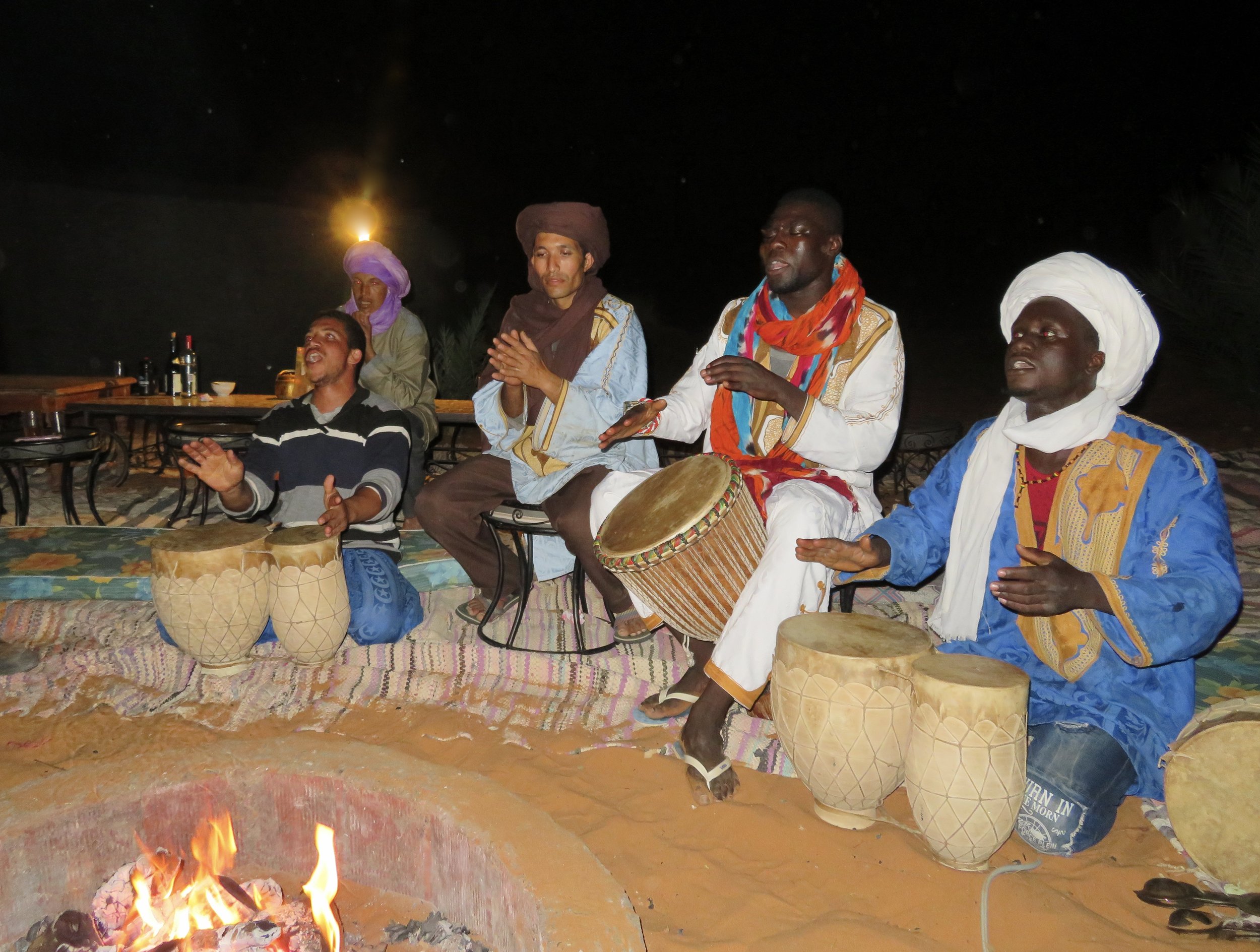 Berber music around the fire