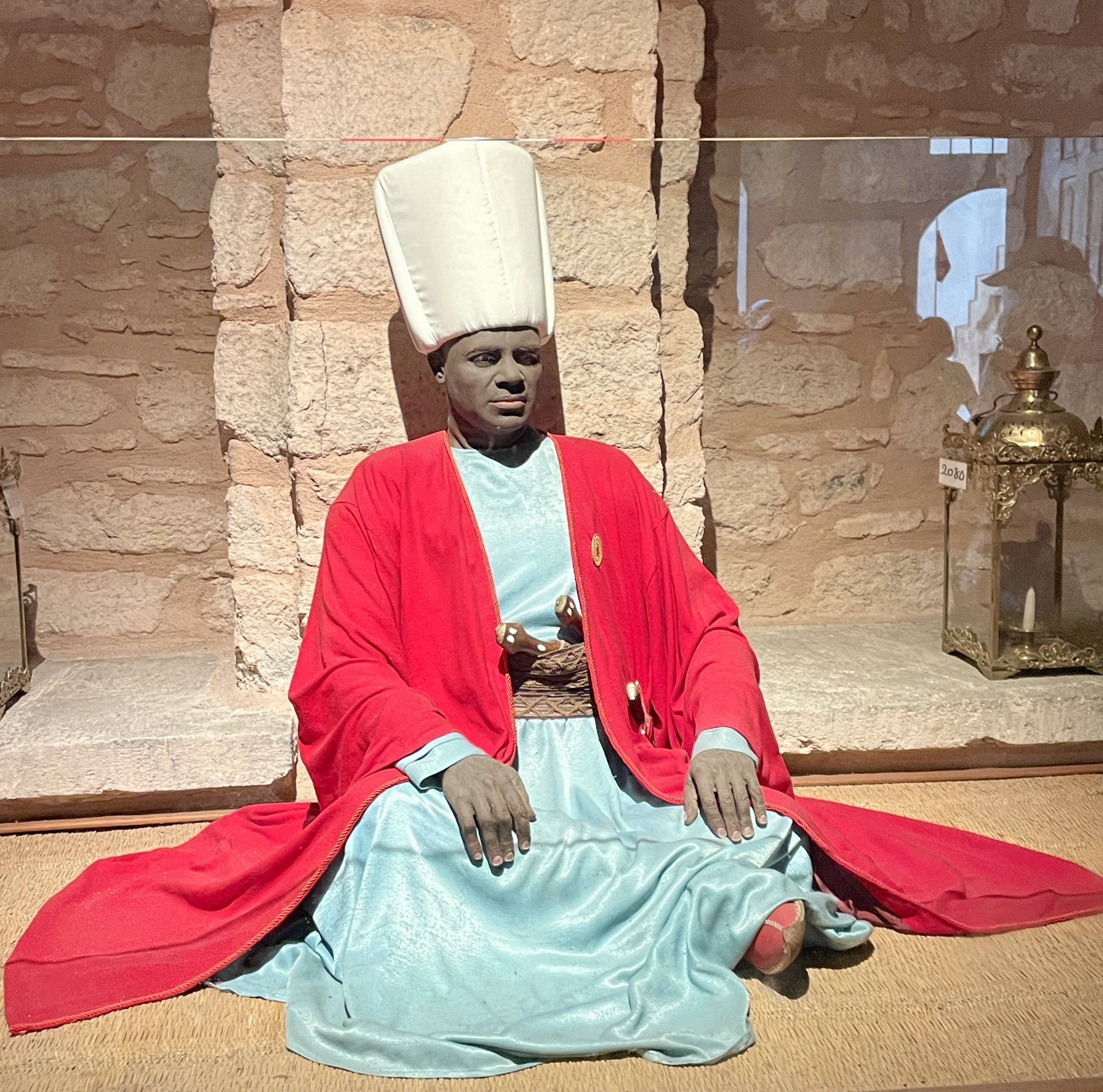 Topkapi Palace: Eunichs (like this fellow) guarded the Harem...