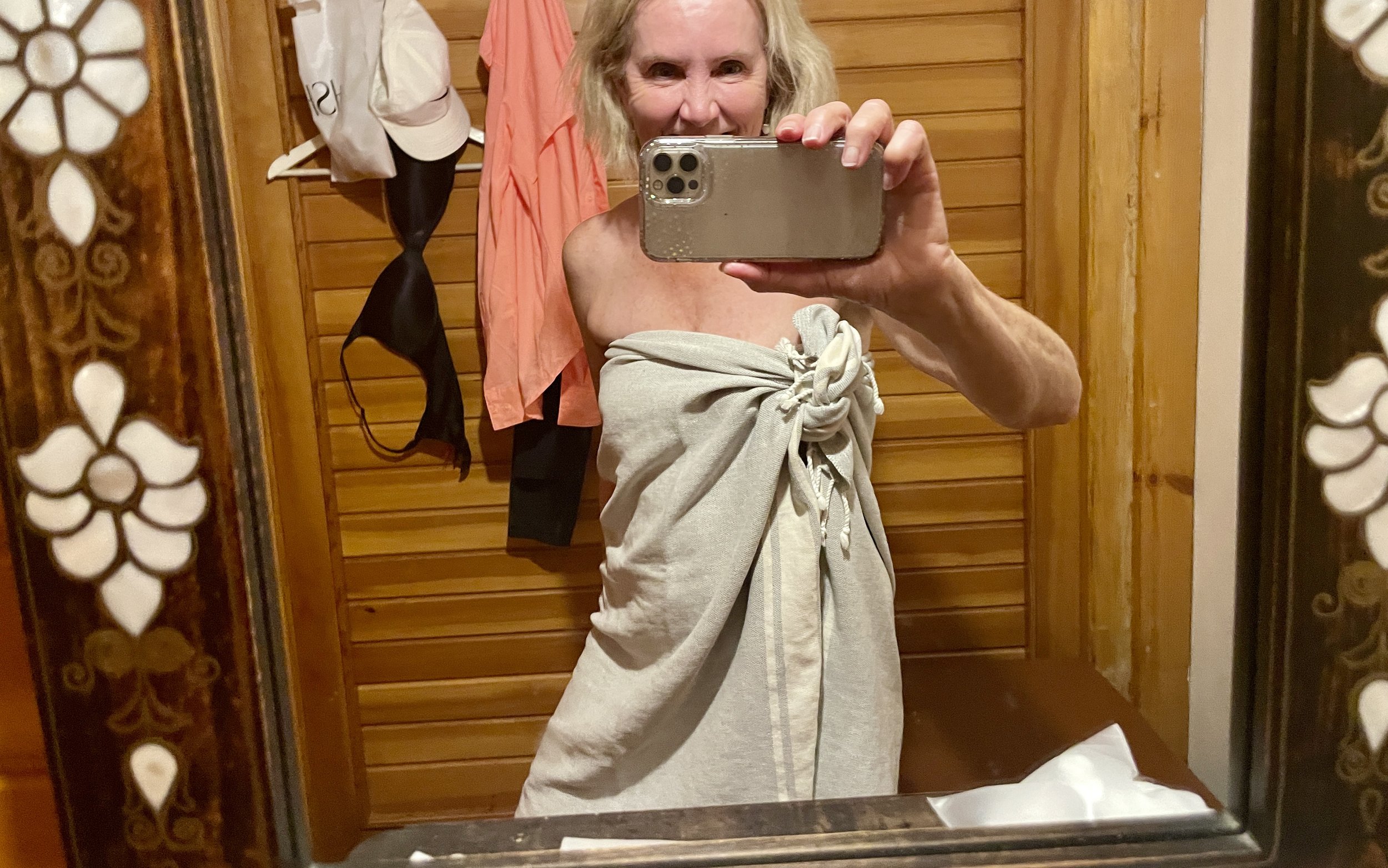 Post-hammam: bad hair, sans make-up, scrubbed, sanded and serene... 