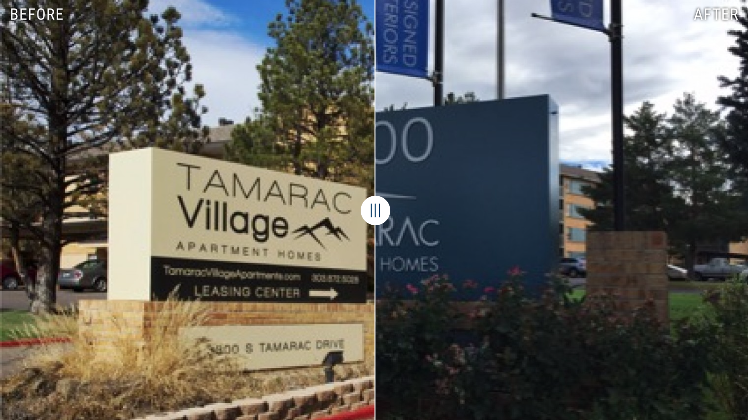 UPDATED SIGNAGE, HIGHLIGHTING NEW BRANDING