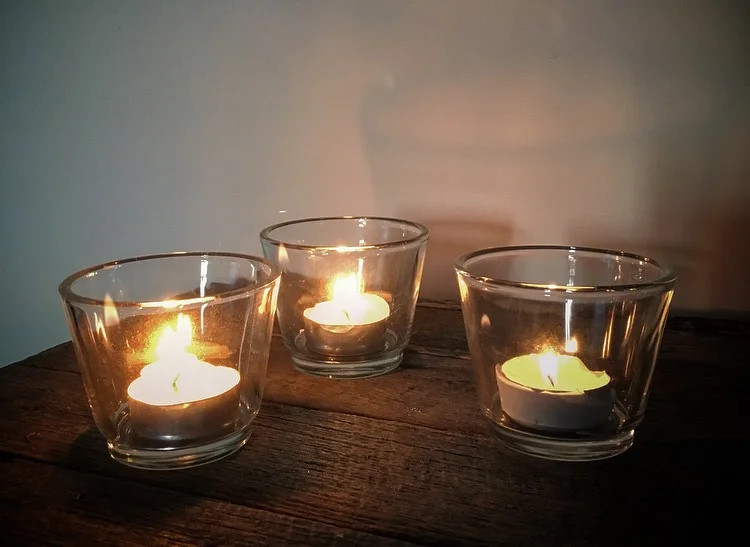 Plain Glass Votive $10 for a set of 10