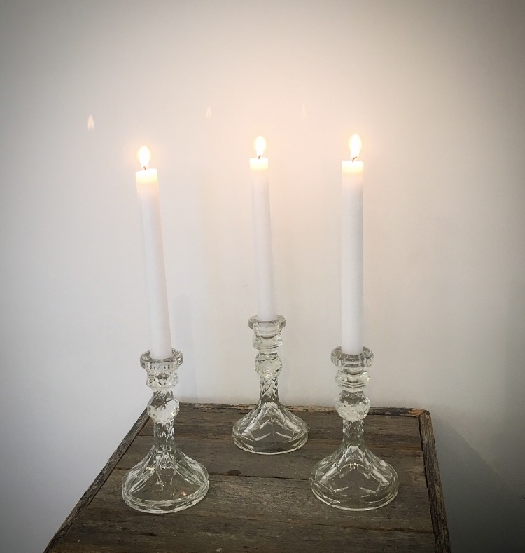 Glass Candlesicks $3.00 each