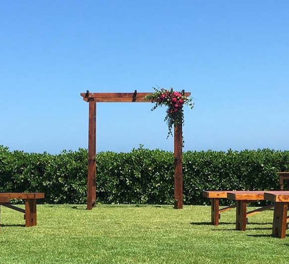 Timber Arbour (flowers and foliage not included) $120