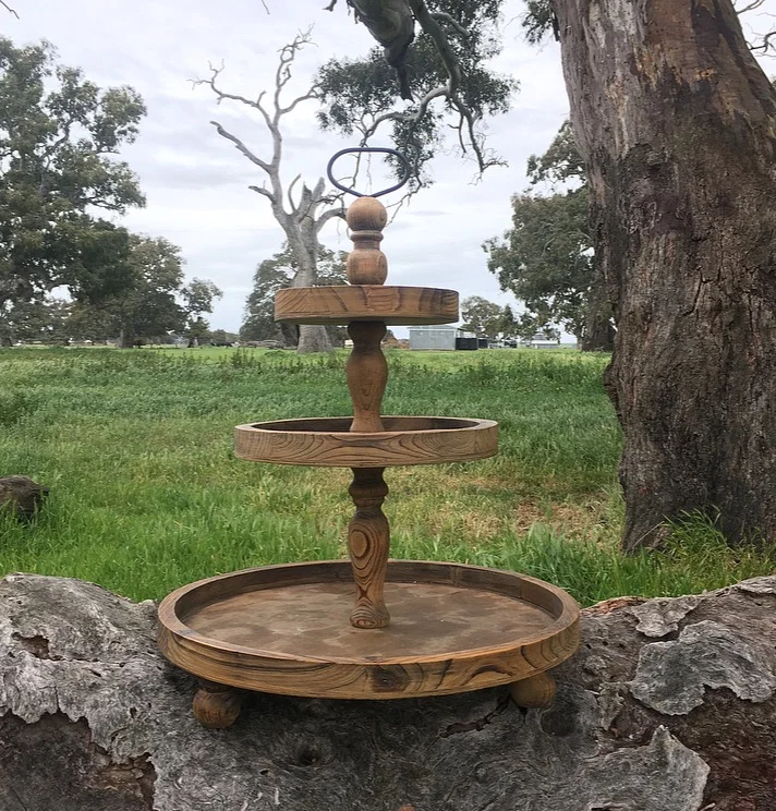 3 Tiered Timber Cake Stand70cm x 50cm