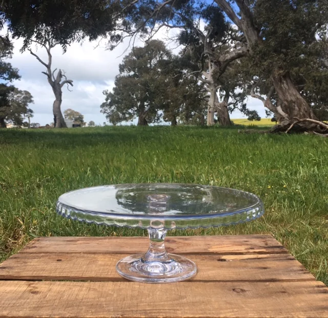 Clear Cake Stand32cm x 11cm
