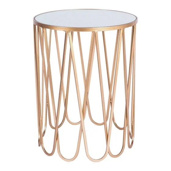 Gold Side Table (Large)H 54cm x 42cm round$30Qty- 1
