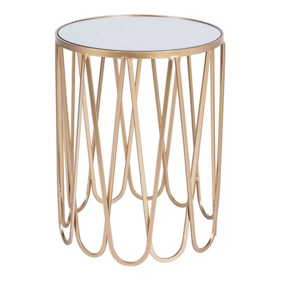 Gold Side Table (Small)H 50cm x 38cm round$25Qty- 1