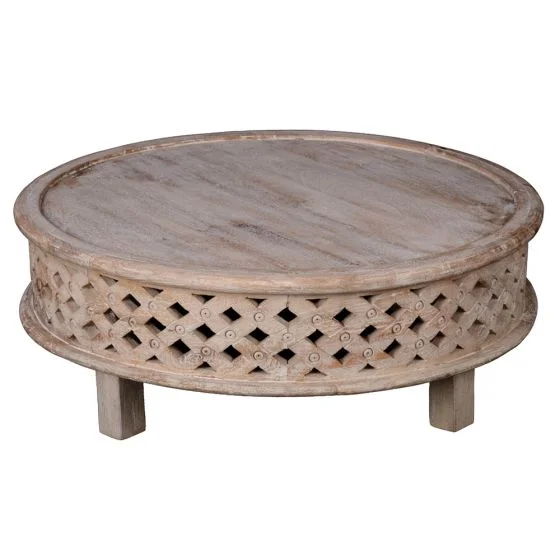 Round Exotic Coffee TableH 30cm x 80cm roundQty- 1