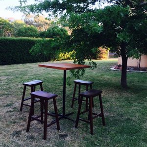 Walnut Bar Stool Qty- 12 $11 each