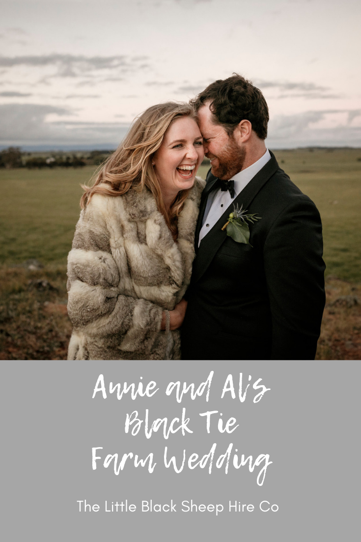 Real Wedding - Annie and Al's Black Tie Farm Wedding