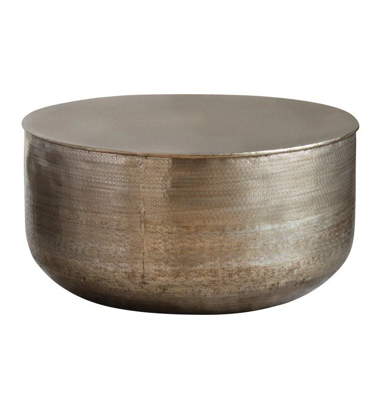 Hammered Gold Coffee TableD 800 x H 380$50