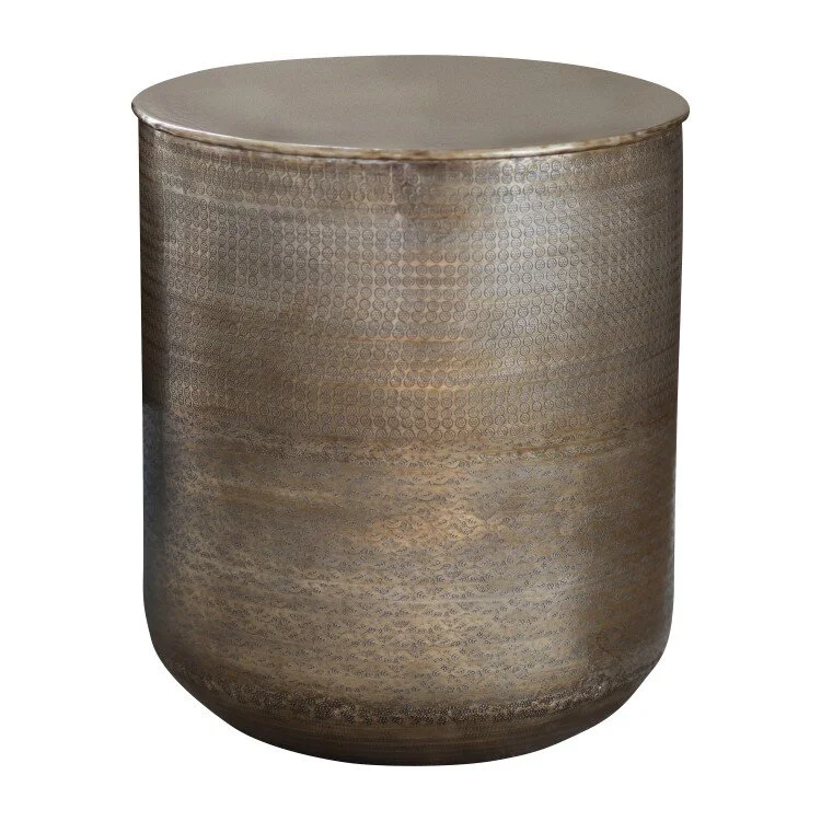 Hammered Gold Side TableD 450 x H 570$30